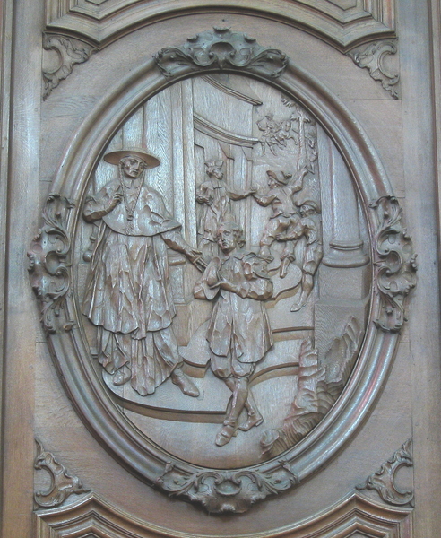 Saint Landelin convertit, rentre au couvent